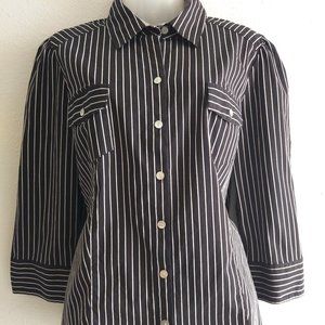Dalia Collection Stripe Blouse